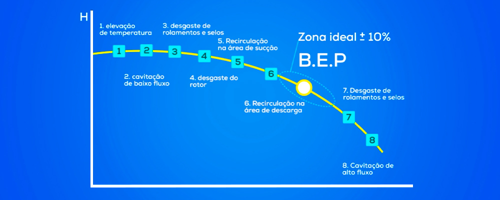 O que é o Best Efficiency Point (BEP) e por que ele é crucial no bombeamento industrial