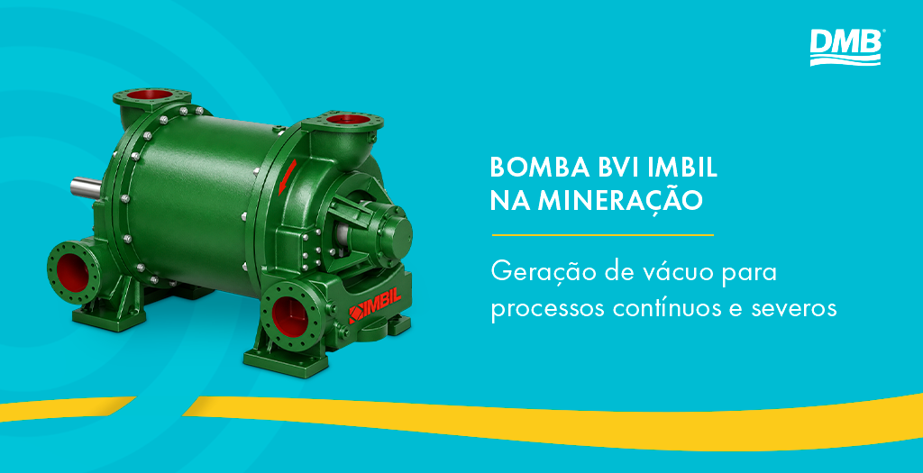 Bomba BVI IMBIL na mineração: geração de vácuo para processos contínuos e severos